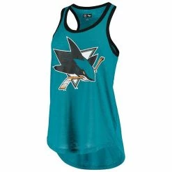 Women's G-III 4Her By Carl Banks Teal San Jose Sharks Team Color Tater Tank Top 2 Women's G-III 4Her By Carl Banks Teal San Jose Sharks Team Color Tater Tank Top -G-III Sales Store unnamed file 3838