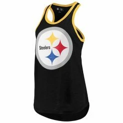Women's G-III 4Her By Carl Banks Black Pittsburgh Steelers Tater Tank Top -G-III Sales Store unnamed file 3846