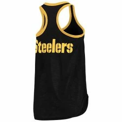 Women's G-III 4Her By Carl Banks Black Pittsburgh Steelers Tater Tank Top -G-III Sales Store unnamed file 3847