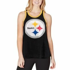 Women's G-III 4Her By Carl Banks Black Pittsburgh Steelers Tater Tank Top -G-III Sales Store unnamed file 3848