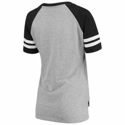 Women's G-III 4Her By Carl Banks Gray/Black Arizona Diamondbacks Goal Line Raglan V-Neck T-Shirt -G-III Sales Store unnamed file 3913