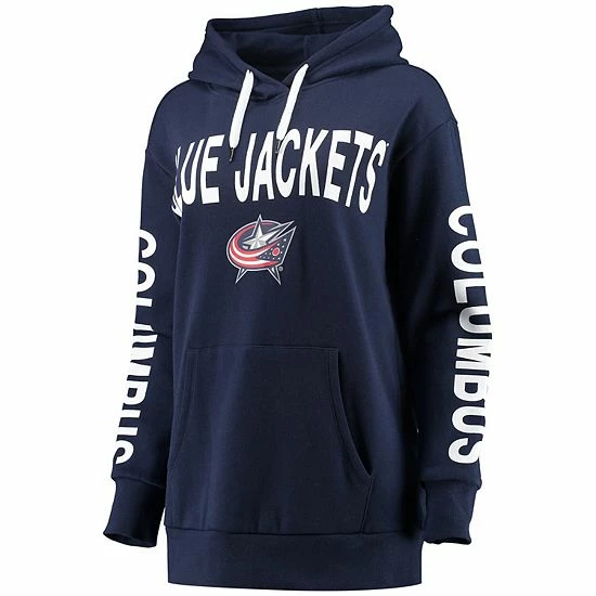 Women's G-III 4Her by Carl Banks Navy Columbus Blue Jackets Extra Inning Pullover Hoodie Women's G-III 4Her By Carl Banks Navy Columbus Blue Jackets Extra Inning Pullover Hoodie -G-III Sales Store unnamed file 392