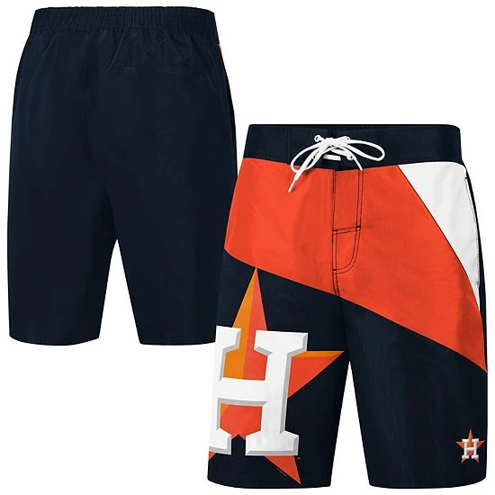 Men's G-III Sports by Carl Banks Navy Houston Astros Wind Wave Swim Shorts Men's G-III Sports By Carl Banks Navy Houston Astros Wind Wave Swim Shorts -G-III Sales Store unnamed file 3920