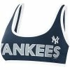 Women's G-III 4Her By Carl Banks Navy New York Yankees Southpaw Bikini Top