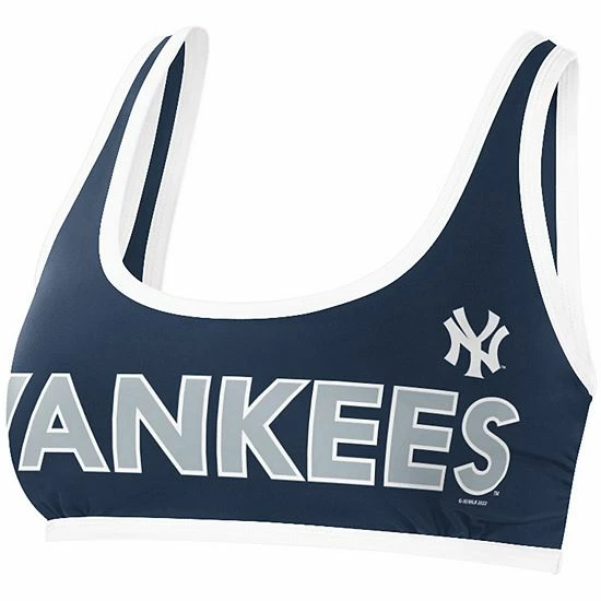 Women's G-III 4Her by Carl Banks Navy New York Yankees Southpaw Bikini Top Women's G-III 4Her By Carl Banks Navy New York Yankees Southpaw Bikini Top -G-III Sales Store unnamed file 3923