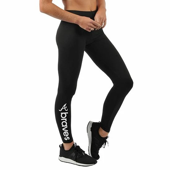 Women's G-III Sports by Carl Banks Black Atlanta Braves Post Season Leggings Women's G-III Sports By Carl Banks Black Atlanta Braves Post Season Leggings -G-III Sales Store unnamed file 3931