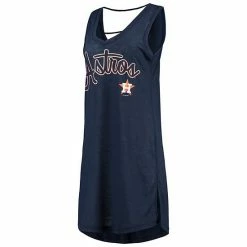 Women's G-III 4Her By Carl Banks Heathered Navy Houston Astros Swim Cover-Up Dress -G-III Sales Store unnamed file 3959