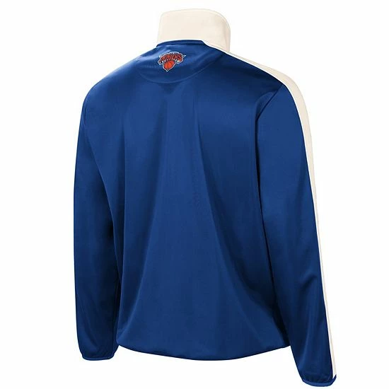 Men's G-III Sports By Carl Banks Blue/White New York Knicks Zone Blitz Tricot Full-Zip Track Jacket 4 Men's G-III Sports By Carl Banks Blue/White New York Knicks Zone Blitz Tricot Full-Zip Track Jacket - Image 4