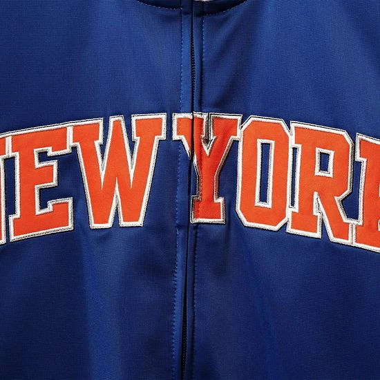 Men's G-III Sports By Carl Banks Blue/White New York Knicks Zone Blitz Tricot Full-Zip Track Jacket 5 Men's G-III Sports By Carl Banks Blue/White New York Knicks Zone Blitz Tricot Full-Zip Track Jacket - Image 5