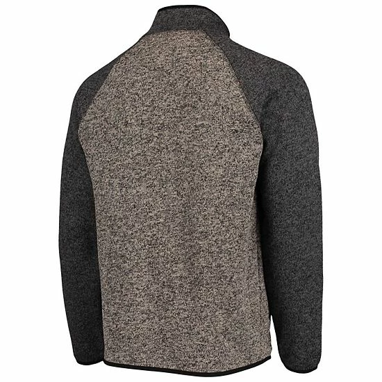 Men's G-III Sports By Carl Banks Charcoal/Black Vegas Golden Knights Switchback Transitional Raglan Full-Zip Jacket - Image 3