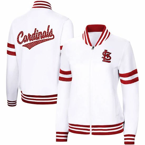 Women's G-III 4Her by Carl Banks White St. Louis Cardinals Pre-Game Full-Zip Track Jacket Women's G-III 4Her By Carl Banks White St. Louis Cardinals Pre-Game Full-Zip Track Jacket -G-III Sales Store unnamed file 4021