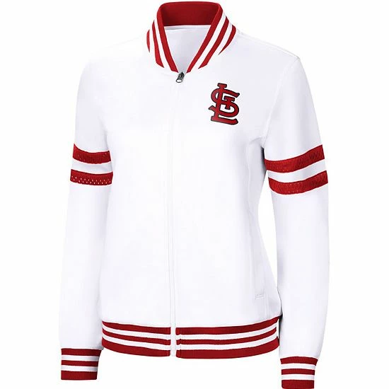 Women's G-III 4Her by Carl Banks White St. Louis Cardinals Pre-Game Full-Zip Track Jacket Women's G-III 4Her By Carl Banks White St. Louis Cardinals Pre-Game Full-Zip Track Jacket -G-III Sales Store unnamed file 4023