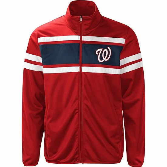 Men's G-III Sports by Carl Banks Red/Navy Washington Nationals Power Pitcher Full-Zip Track Jacket Men's G-III Sports By Carl Banks Red/Navy Washington Nationals Power Pitcher Full-Zip Track Jacket -G-III Sales Store unnamed file 4035
