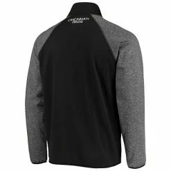 Men's G-III Sports By Carl Banks Black Cincinnati Reds Freestyle Transitional Raglan Full-Zip Jacket -G-III Sales Store unnamed file 4093