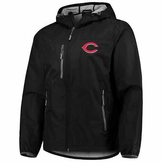 Men's G-III Sports by Carl Banks Black Cincinnati Reds Double Play Lightweight Hoodie Jacket Men's G-III Sports By Carl Banks Black Cincinnati Reds Double Play Lightweight Hoodie Jacket -G-III Sales Store unnamed file 4101