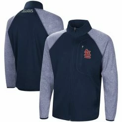 Men's G-III Sports By Carl Banks Navy St. Louis Cardinals Freestyle Transitional Raglan Full-Zip Jacket