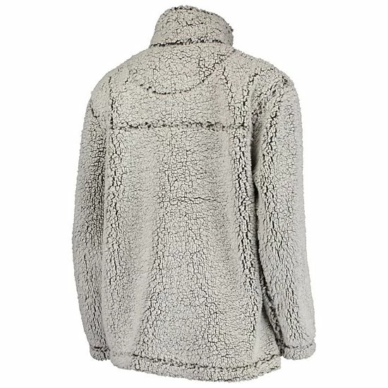 Women's G-III 4Her by Carl Banks Gray Los Angeles Dodgers Sherpa Quarter-Zip Pullover Jacket Women's G-III 4Her By Carl Banks Gray Los Angeles Dodgers Sherpa Quarter-Zip Pullover Jacket -G-III Sales Store unnamed file 4109