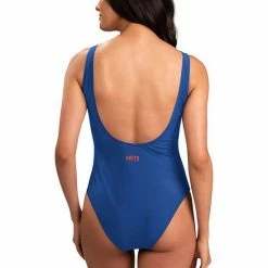 Women's G-III 4Her By Carl Banks Royal New York Mets Making Waves One-Piece Swimsuit -G-III Sales Store unnamed file 4156