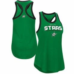 Women's G-III Sports By Carl Banks Kelly Green Dallas Stars Showdown Slub Racerback Tank Top