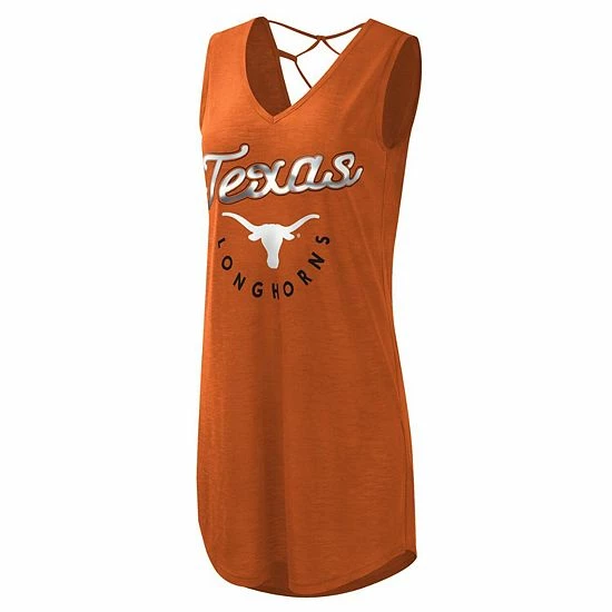 Women's G-III 4Her by Carl Banks Texas Orange Texas Longhorns Game Time Burnout Cover-Up V-Neck Dress Women's G-III 4Her By Carl Banks Texas Orange Texas Longhorns Game Time Burnout Cover-Up V-Neck Dress -G-III Sales Store unnamed file 4170