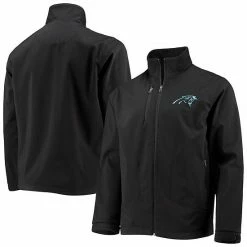 Men's G-III Sports By Carl Banks Black Carolina Panthers Strong Side Full-Zip Jacket