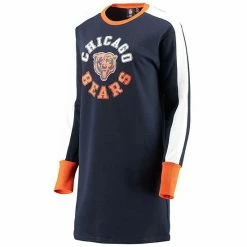 Women's G-III 4Her By Carl Banks Navy Chicago Bears Hurry Up Offense T-Shirt Dress -G-III Sales Store unnamed file 4191
