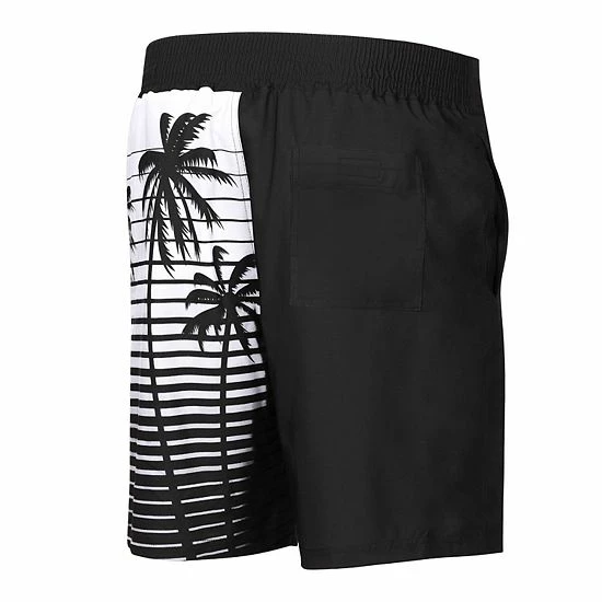 Men's G-III Sports By Carl Banks Black Baltimore Ravens Volley Swim Trunks - Image 4