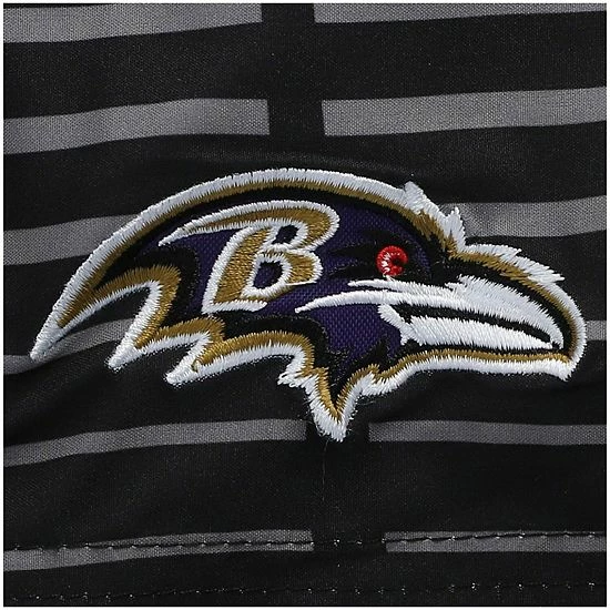 Men's G-III Sports By Carl Banks Black Baltimore Ravens Volley Swim Trunks - Image 5