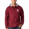 Men's G-III Sports By Carl Banks Crimson Indiana Hoosiers High Impact Hoodie Half-Zip Jacket