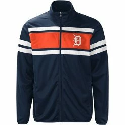 Men's G-III Sports By Carl Banks Navy/Orange Detroit Tigers Power Pitcher Full-Zip Track Jacket -G-III Sales Store unnamed file 4236