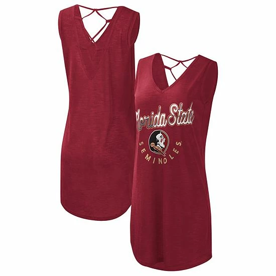 Women's G-III 4Her by Carl Banks Garnet Florida State Seminoles Game Time Burnout Cover-Up V-Neck Dress Women's G-III 4Her By Carl Banks Garnet Florida State Seminoles Game Time Burnout Cover-Up V-Neck Dress -G-III Sales Store unnamed file 4242