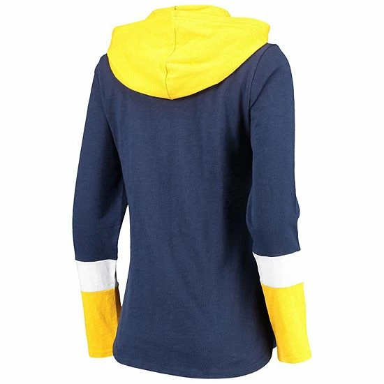 Women's G-III 4Her by Carl Banks Navy Nashville Predators Passing Play Hoodie Long Sleeve T-Shirt Women's G-III 4Her By Carl Banks Navy Nashville Predators Passing Play Hoodie Long Sleeve T-Shirt -G-III Sales Store unnamed file 4258