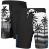 Men's G-III Sports By Carl Banks Black Detroit Lions Volley Swim Trunks