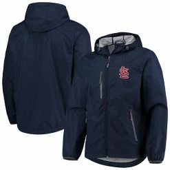 Men's G-III Sports By Carl Banks Navy St. Louis Cardinals Double Play Lightweight Hoodie Jacket