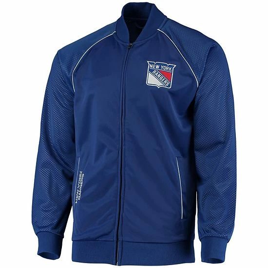 Men's G-III Sports by Carl Banks Blue New York Rangers Playmaker Full-Zip Raglan Track Jacket Men's G-III Sports By Carl Banks Blue New York Rangers Playmaker Full-Zip Raglan Track Jacket -G-III Sales Store unnamed file 4310
