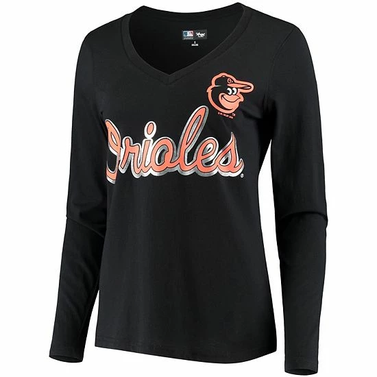 Women's G-III 4Her by Carl Banks Black Baltimore Orioles Perfect Game Long Sleeve V-Neck T-Shirt Women's G-III 4Her By Carl Banks Black Baltimore Orioles Perfect Game Long Sleeve V-Neck T-Shirt -G-III Sales Store unnamed file 4318