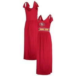 Women's G-III 4Her By Carl Banks Scarlet San Francisco 49ers Game Over Maxi Dress