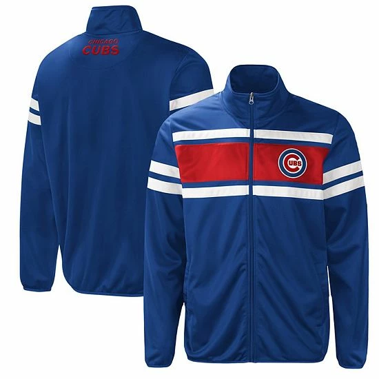 Men's G-III Sports By Carl Banks Royal/Red Chicago Cubs Power Pitcher Full-Zip Track Jacket - Image 2