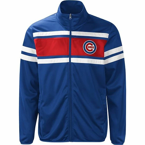 Men's G-III Sports By Carl Banks Royal/Red Chicago Cubs Power Pitcher Full-Zip Track Jacket - Image 3