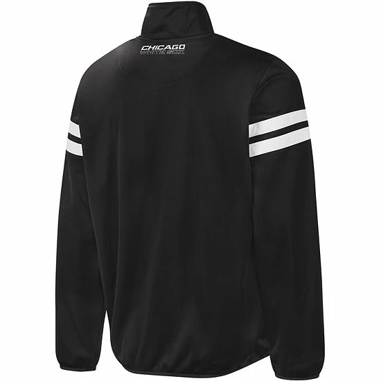 Men's G-III Sports by Carl Banks Black/Silver Chicago White Sox Power Pitcher Full-Zip Track Jacket Men's G-III Sports By Carl Banks Black/Silver Chicago White Sox Power Pitcher Full-Zip Track Jacket -G-III Sales Store unnamed file 4364