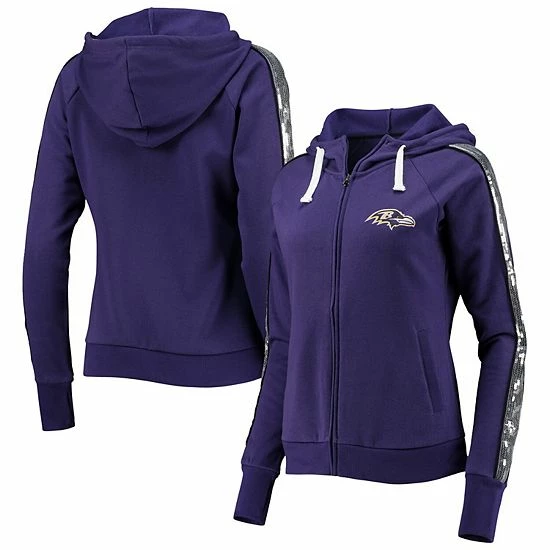 Women's G-III 4Her by Carl Banks Purple Baltimore Ravens Game Changer Raglan Full-Zip Hoodie Women's G-III 4Her By Carl Banks Purple Baltimore Ravens Game Changer Raglan Full-Zip Hoodie -G-III Sales Store unnamed file 4395