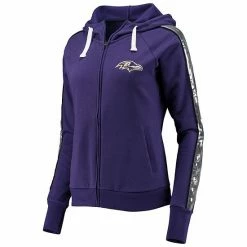 Women's G-III 4Her By Carl Banks Purple Baltimore Ravens Game Changer Raglan Full-Zip Hoodie 2 Women's G-III 4Her By Carl Banks Purple Baltimore Ravens Game Changer Raglan Full-Zip Hoodie -G-III Sales Store unnamed file 4396