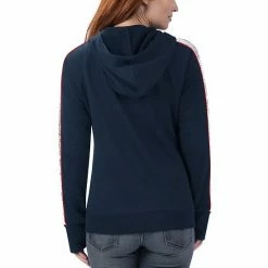 Women's G-III 4Her By Carl Banks Navy New England Patriots Game Changer Raglan Full-Zip Hoodie -G-III Sales Store unnamed file 4405