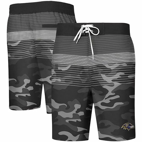 Men's G-III Sports by Carl Banks Black Baltimore Ravens Wave Swim Trunks Men's G-III Sports By Carl Banks Black Baltimore Ravens Wave Swim Trunks -G-III Sales Store unnamed file 4429