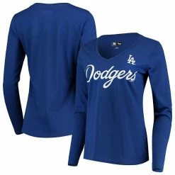 Women's G-III 4Her By Carl Banks Royal Los Angeles Dodgers Post Season Long Sleeve T-Shirt