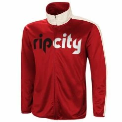 Men's G-III Sports By Carl Banks Red/White Portland Trail Blazers Zone Blitz Tricot Full-Zip Track Jacket -G-III Sales Store unnamed file 4452