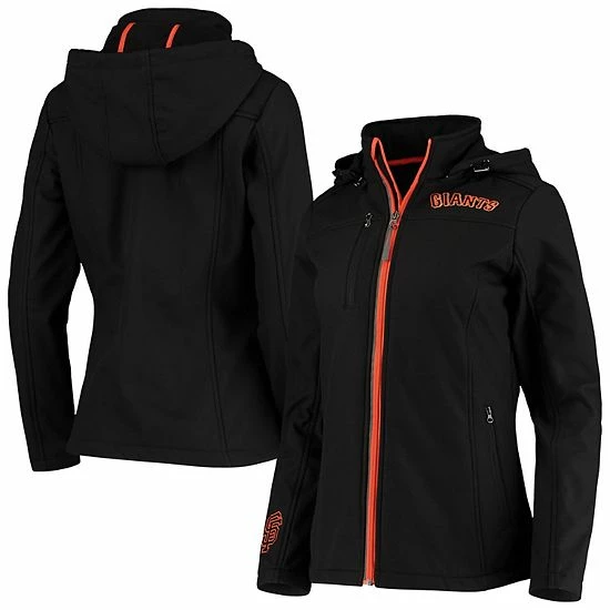 Women's G-III Sports By Carl Banks Black San Francisco Giants Gridiron 2.0 Hoodie Full-Zip Jacket 1 Women's G-III Sports By Carl Banks Black San Francisco Giants Gridiron 2.0 Hoodie Full-Zip Jacket