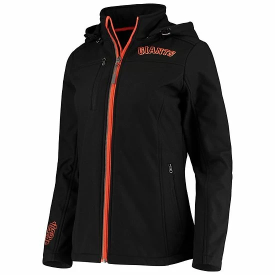 Women's G-III Sports By Carl Banks Black San Francisco Giants Gridiron 2.0 Hoodie Full-Zip Jacket 3 Women's G-III Sports By Carl Banks Black San Francisco Giants Gridiron 2.0 Hoodie Full-Zip Jacket - Image 3