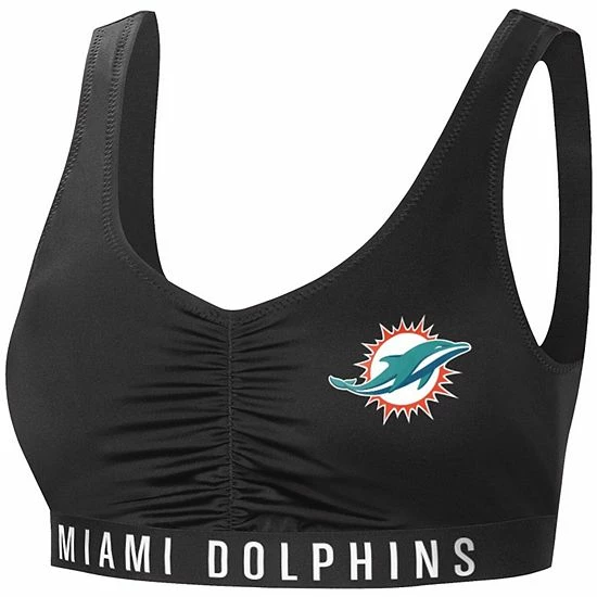 Women's G-III 4Her by Carl Banks Black Miami Dolphins All-Star Bikini Top Women's G-III 4Her By Carl Banks Black Miami Dolphins All-Star Bikini Top -G-III Sales Store unnamed file 4497