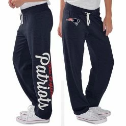 Women's G-III 4Her By Carl Banks Navy New England Patriots Scrimmage Fleece Pants